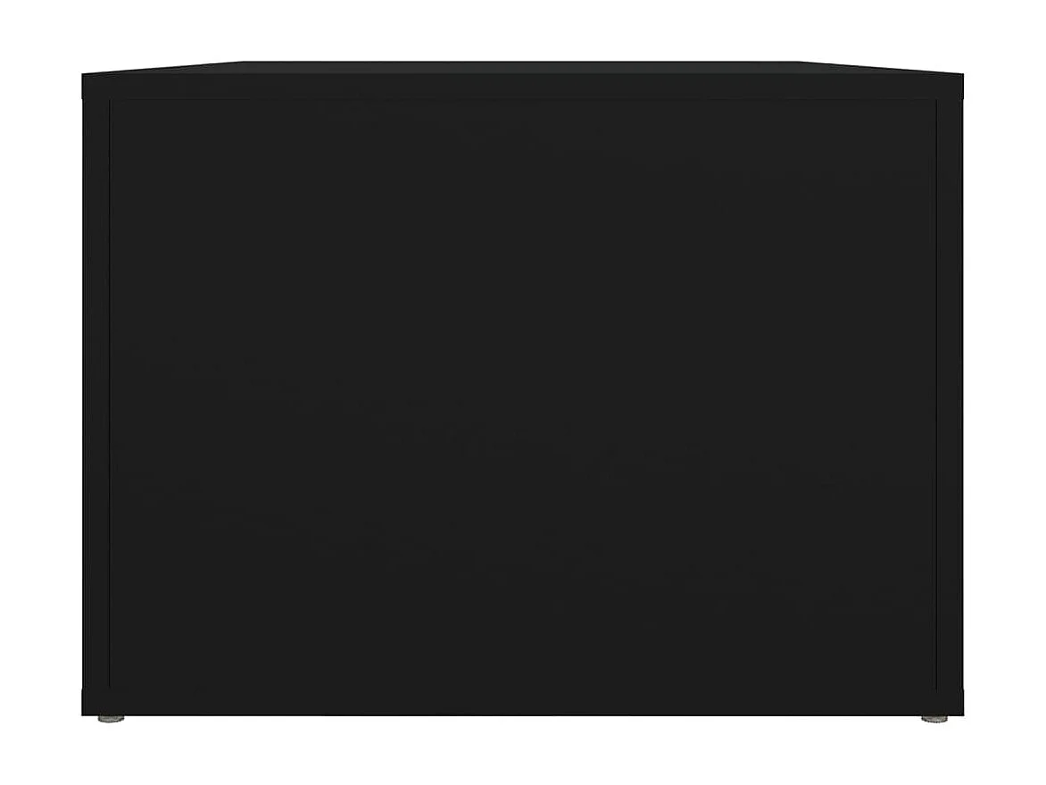 Mesa de centro | Mesa de apoio 80x50x36 cm derivados de madeira preto