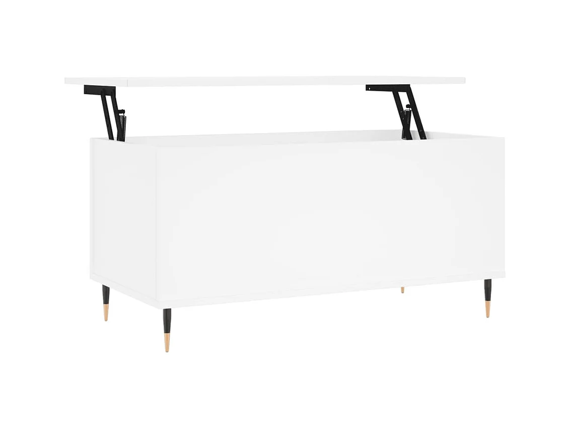 Table basse salon-Table d'appoint Blanc 90x44,5x45 cm Bois d'ingénierie SHL76899