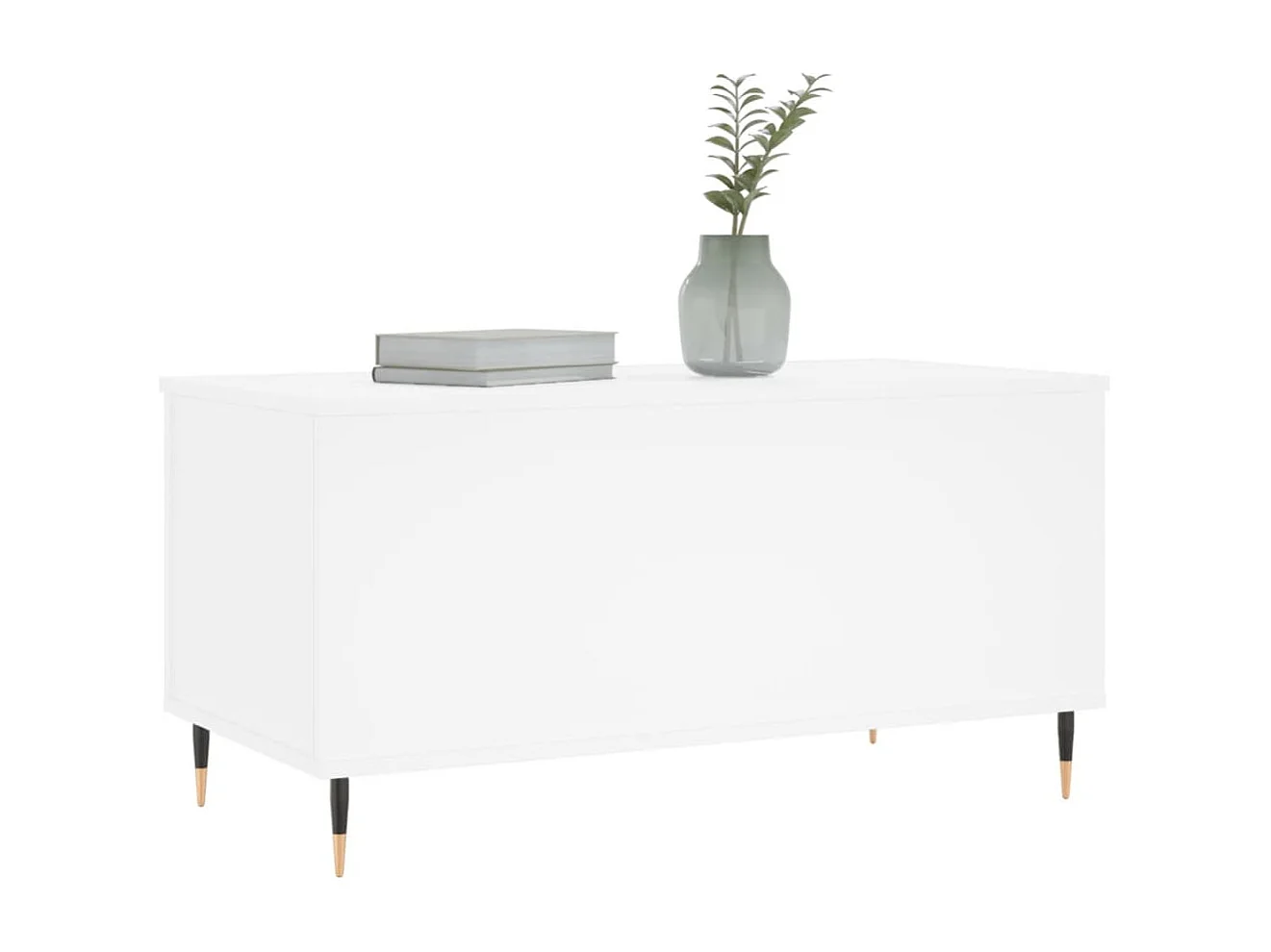 Mesa de centro | Mesa auxiliar superficie de vidrio acero 78,5x40x40 cm SHL843330