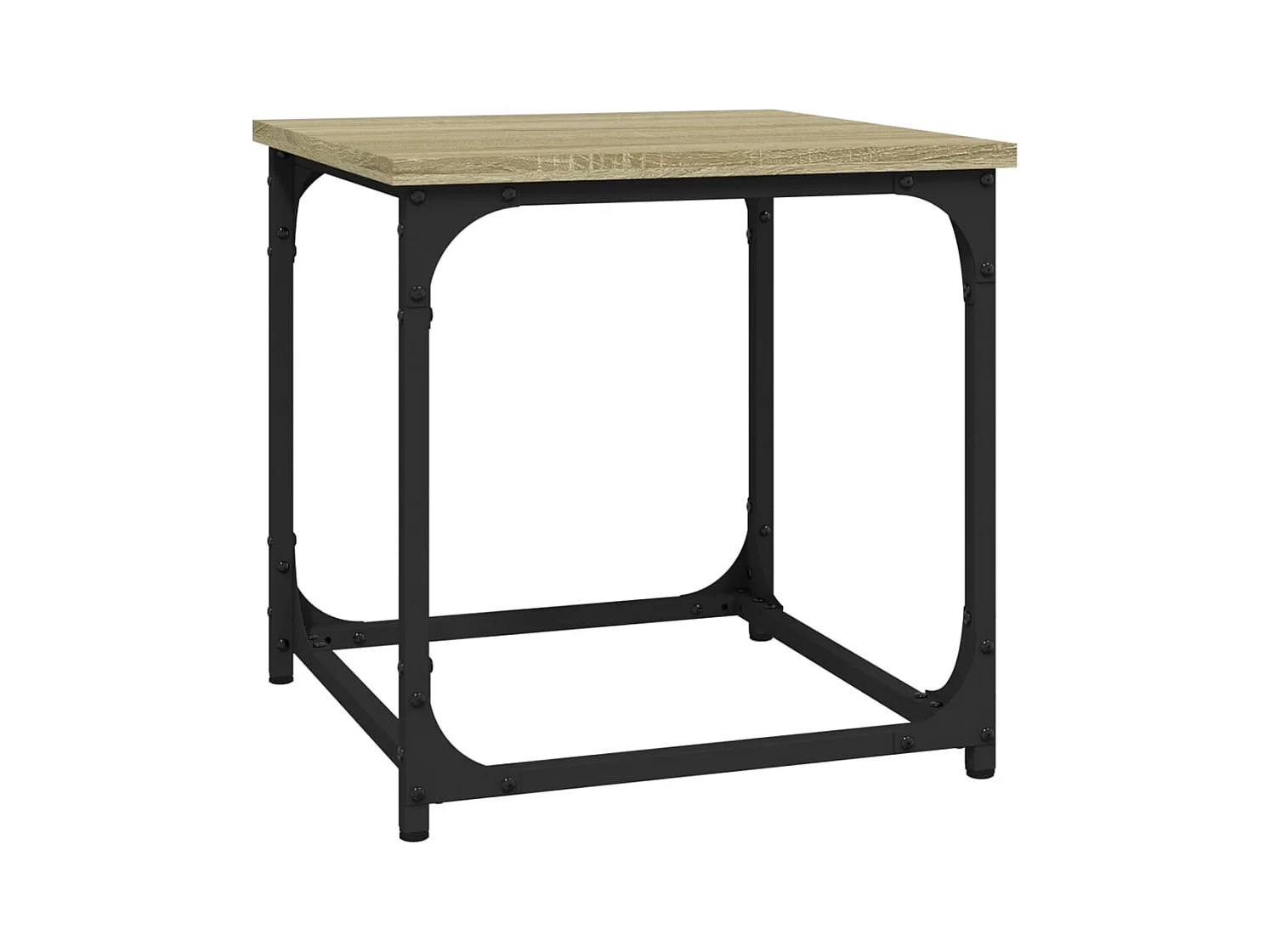 Mesa de centro | Mesa auxiliar madera de ingeniería gris hormigón 50x50x40 cm SHL2859