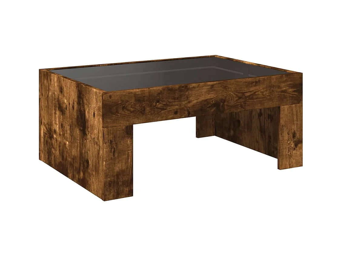 Mesa de centro-Mesa auxiliar madera de ingeniería blanco 102x55x42 cm SHL611614
