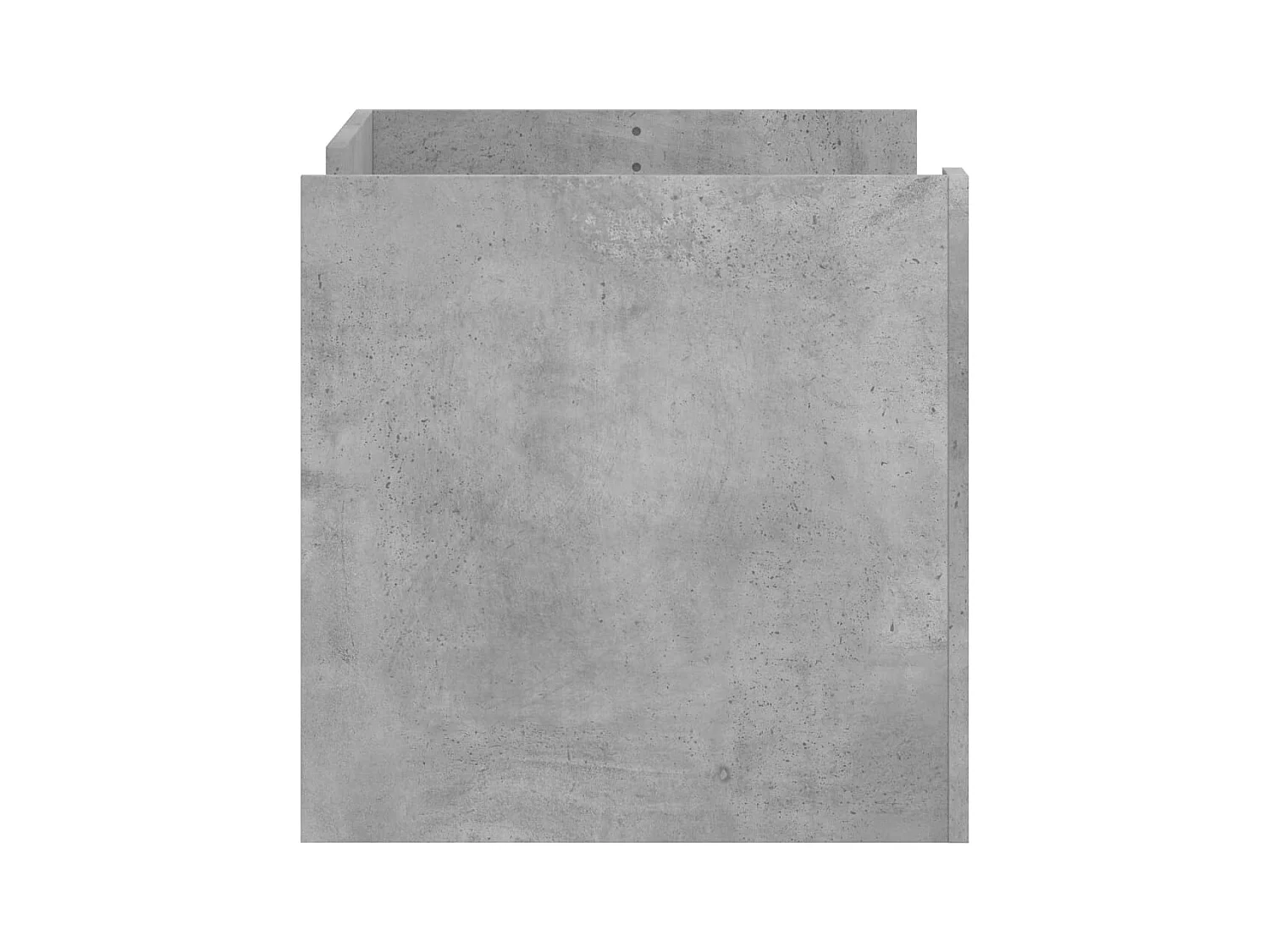 Mesa de centro | Mesa de apoio 80x50x50 cm derivados de madeira cinza cimento