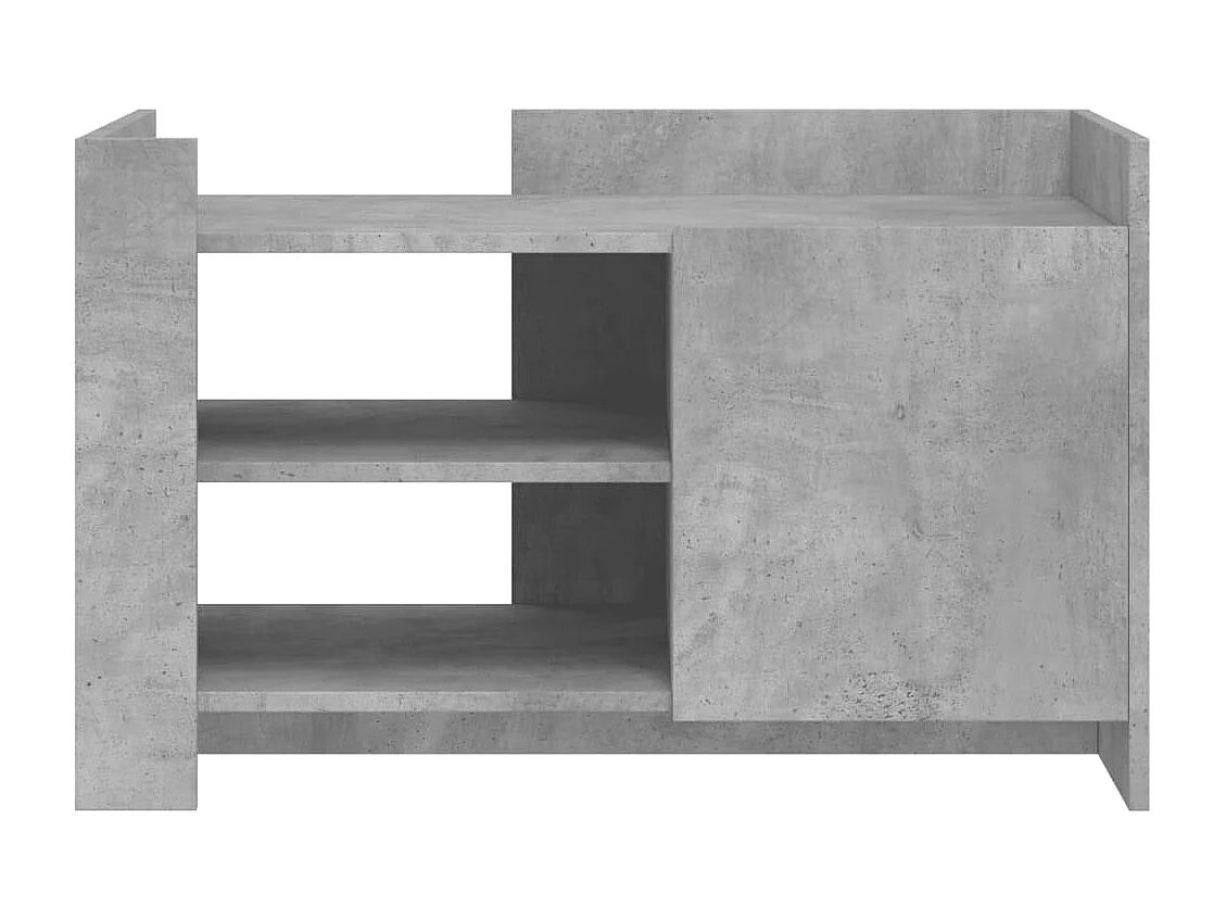 Couchtisch-Wohnzimmertisch-Beistelltische Betongrau 80x50x50 cm Holzwerkstoff SHL81203