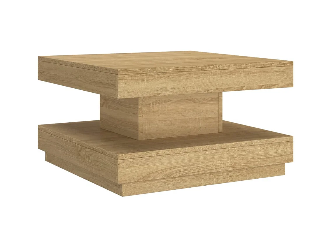 Mesa de centro | Mesa de café | Mesa auxiliar Multicolor 50x50x35 cm madera maciza reciclada SHL2260