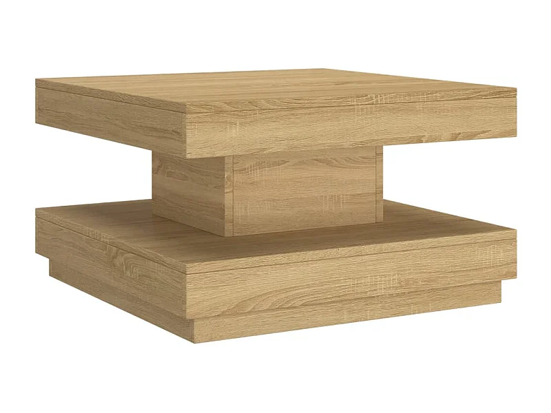 Couchtisch-Beistelltisch-Sofatisch Hellbraun 60x60x35 cm MDF SHL77753