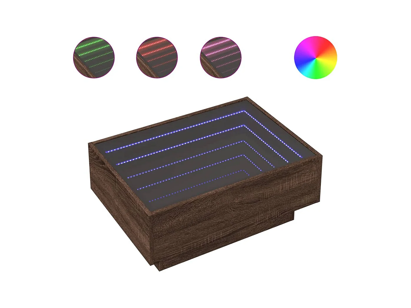 Mesa de centro-Mesa auxiliar madera contrachapada gris Sonoma 100x50x40 cm SHL2868