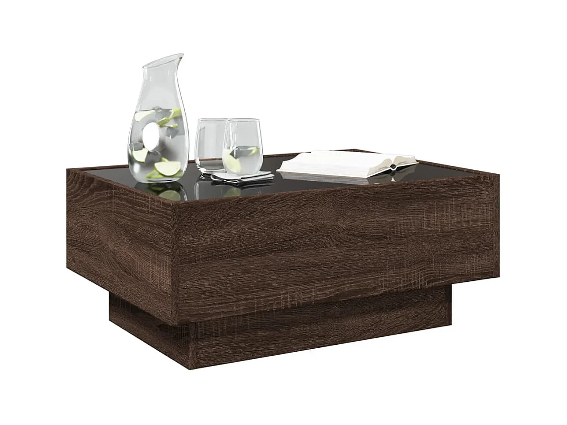 Mesa de centro-Mesa auxiliar madera contrachapada gris Sonoma 100x50x40 cm SHL2868