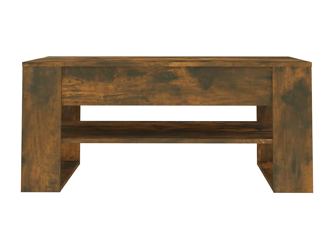 Mesa de centro | Mesa auxiliar madera contrachapada negra 51x50x44 cm SHL4737