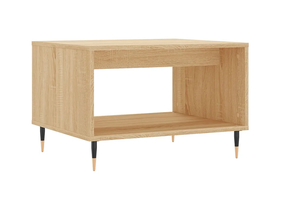 Table basse salon-Table d'appoint chêne sonoma 60x50x40 cm bois d'ingénierie SHL66786