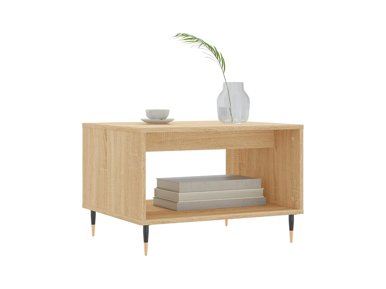 Table basse salon-Table d'appoint chêne sonoma 60x50x40 cm bois d'ingénierie SHL66786