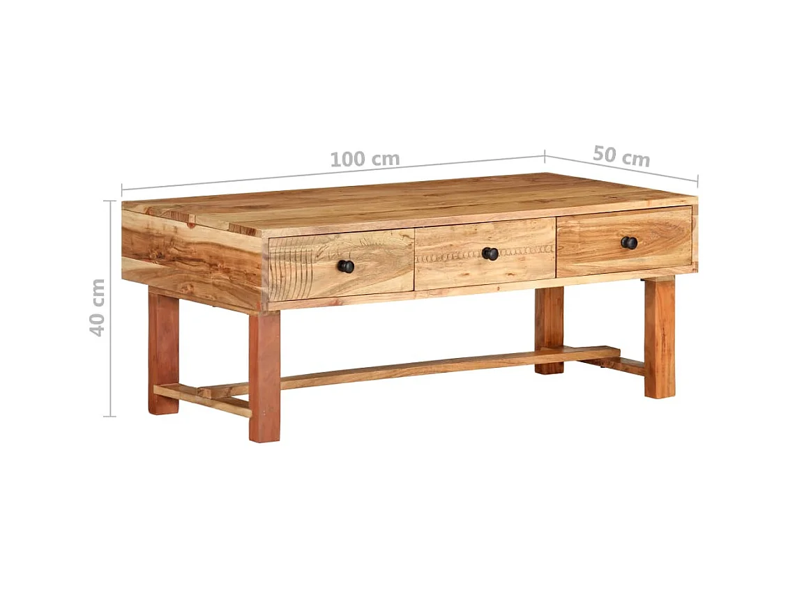 Mesa de centro | Mesa de café | Mesa auxiliar Roble negro 80x80x31 cm Madera contrachapada SHL2742