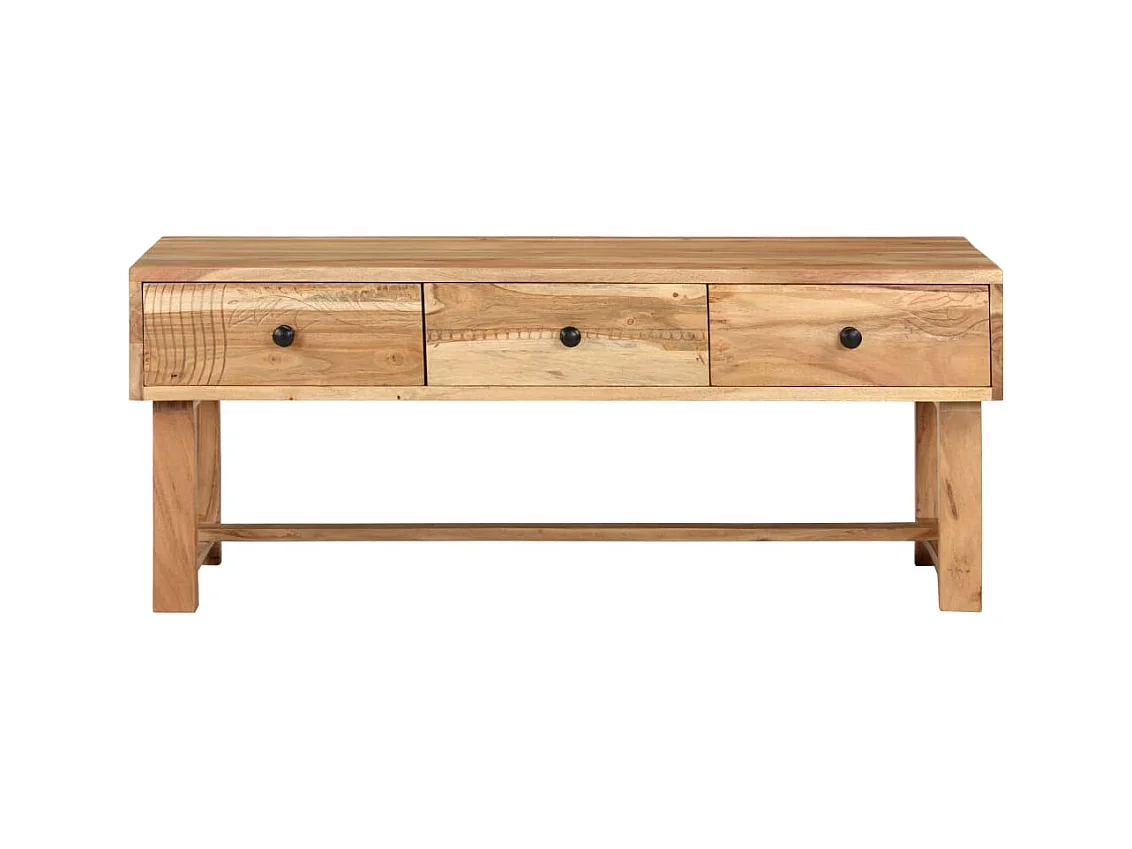 Table basse salon-Table d'appoint 100x50x40 cm Bois d'acacia massif SHL85761