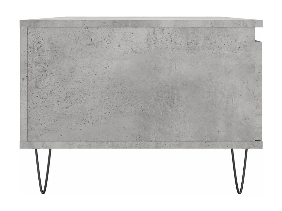 Table basse salon-Table d'appoint Gris béton 90x50x36,5 cm Bois d'ingénierie SHL6976