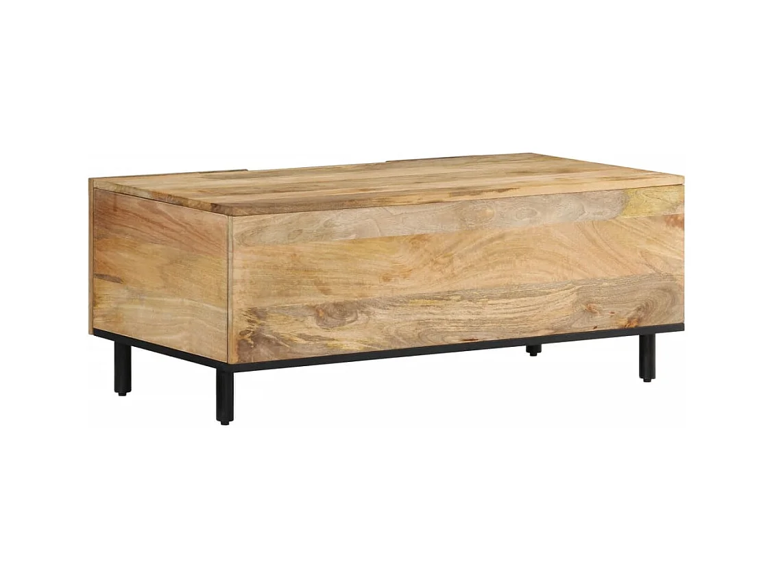 Mesa de centro | Mesa de apoio | Mesa de café 100x54x40 cm madeira de mangueira maciça