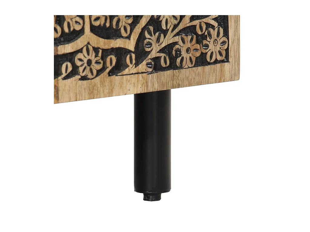 Mesa de centro | Mesa de apoio | Mesa de café 100x54x40 cm madeira de mangueira maciça