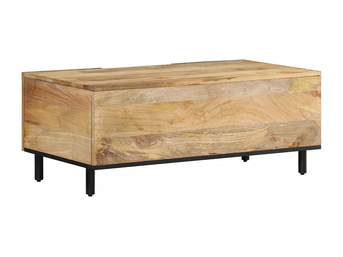 Couchtisch-Sofatisch-Beistelltische 100x54x40 cm Massivholz Mango SHL49061