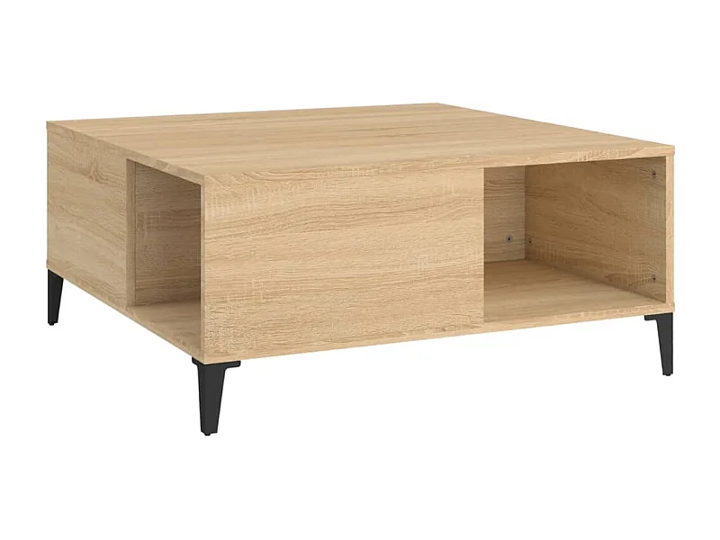 Mesa de centro | Mesa auxiliar madera contrachapada roble Sonoma 90x50x36,5 cm SHL654