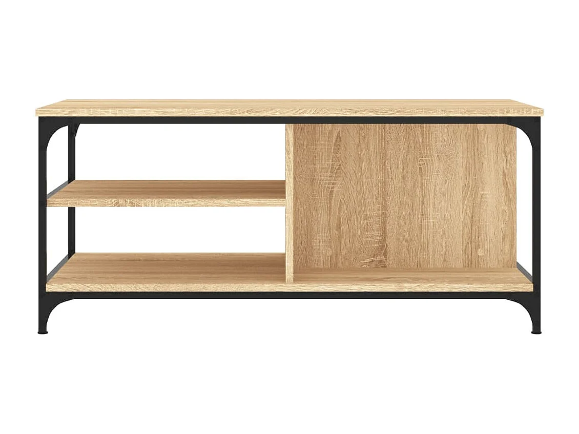 Mesa de centro | Mesa de apoio 100x50x45 cm derivados madeira carvalho sonoma