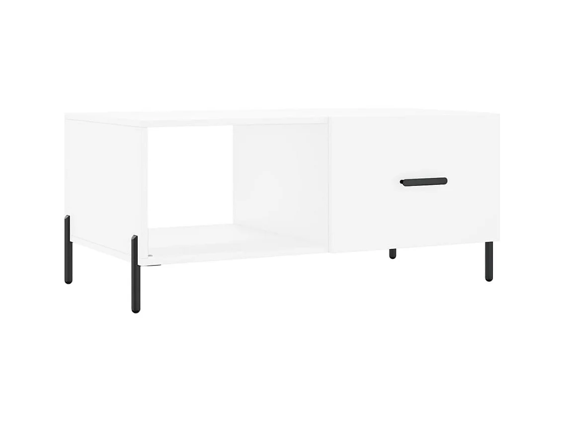 Mesa de centro | Mesa de apoio 90x50x40 cm madeira processada branco