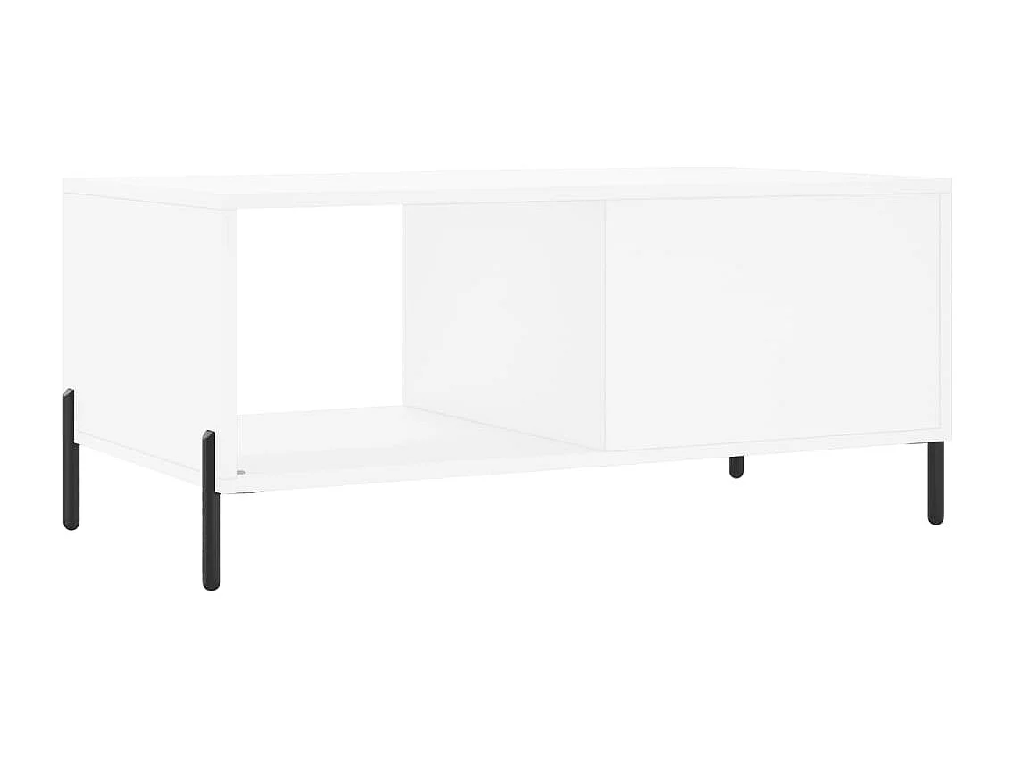 Mesa de centro | Mesa de apoio 90x50x40 cm madeira processada branco