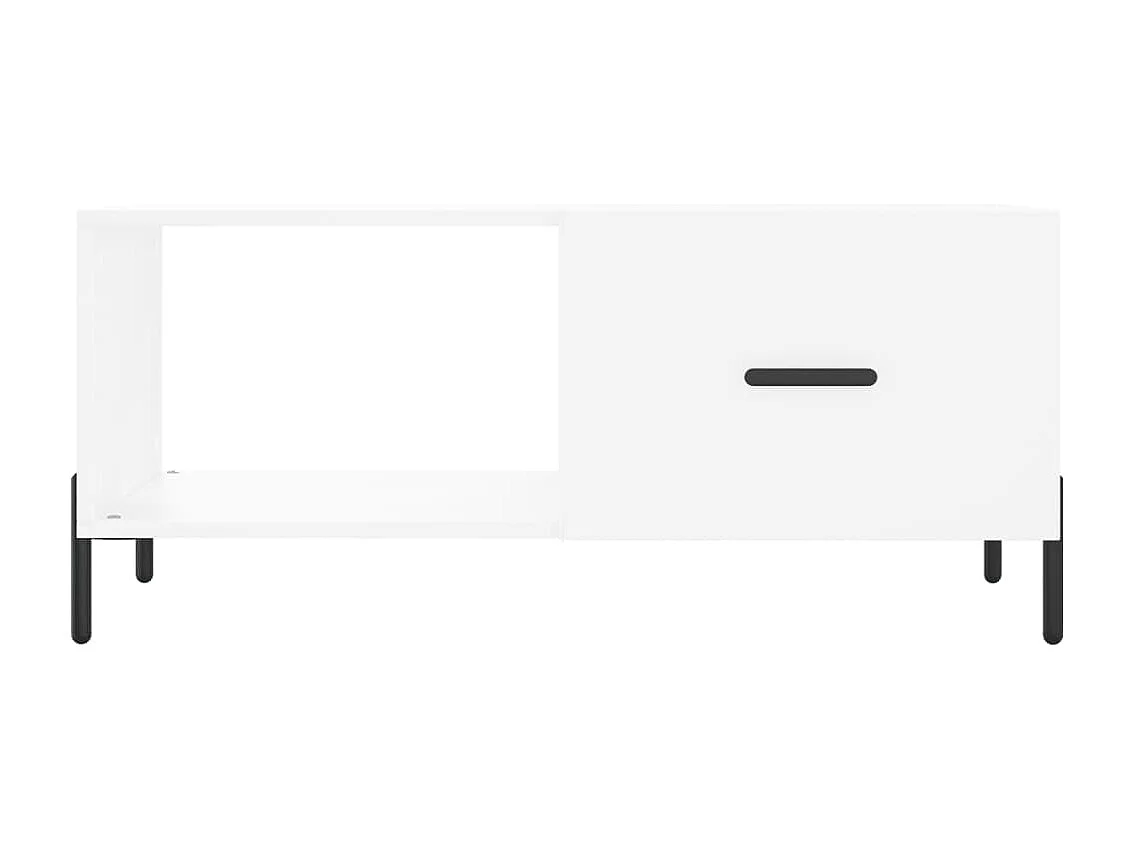 Table basse salon-Table d'appoint blanc 90x50x40 cm bois d'ingénierie SHL71740