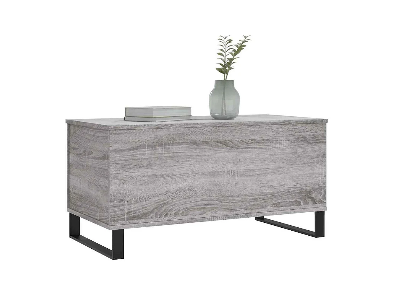 Mesa de centro | Mesa auxiliar superficie vidrio 2 uds acero negro 50x50x45 cm SHL497739