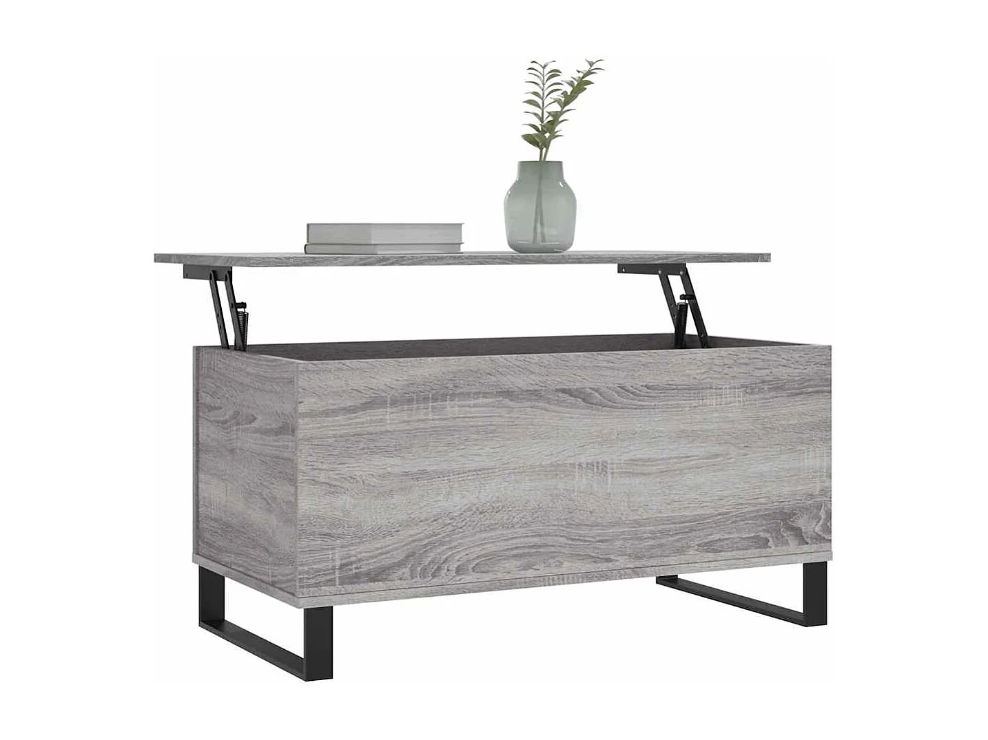 Table basse salon-Table d'appoint Sonoma gris 90x44,5x45 cm Bois d'ingénierie SHL9667