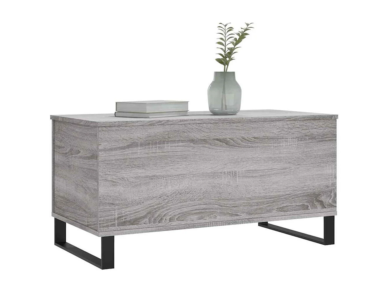Table basse salon-Table d'appoint Sonoma gris 90x44,5x45 cm Bois d'ingénierie SHL9667