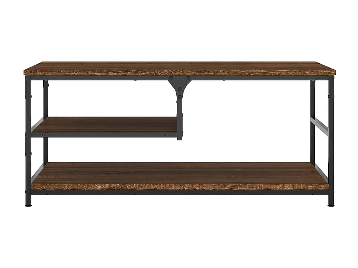 Table basse salon-Table d'appoint chêne marron 90x49x40 cm bois d'ingénierie SHL67018