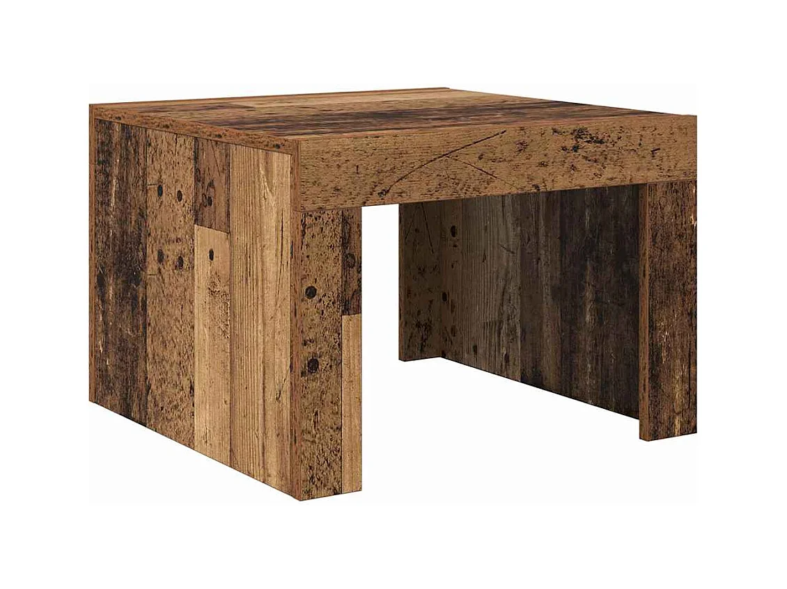 Mesas de centro | Mesas auxiliares 2 uds madera de ingeniería blanco 50x50x40 cm SHL813