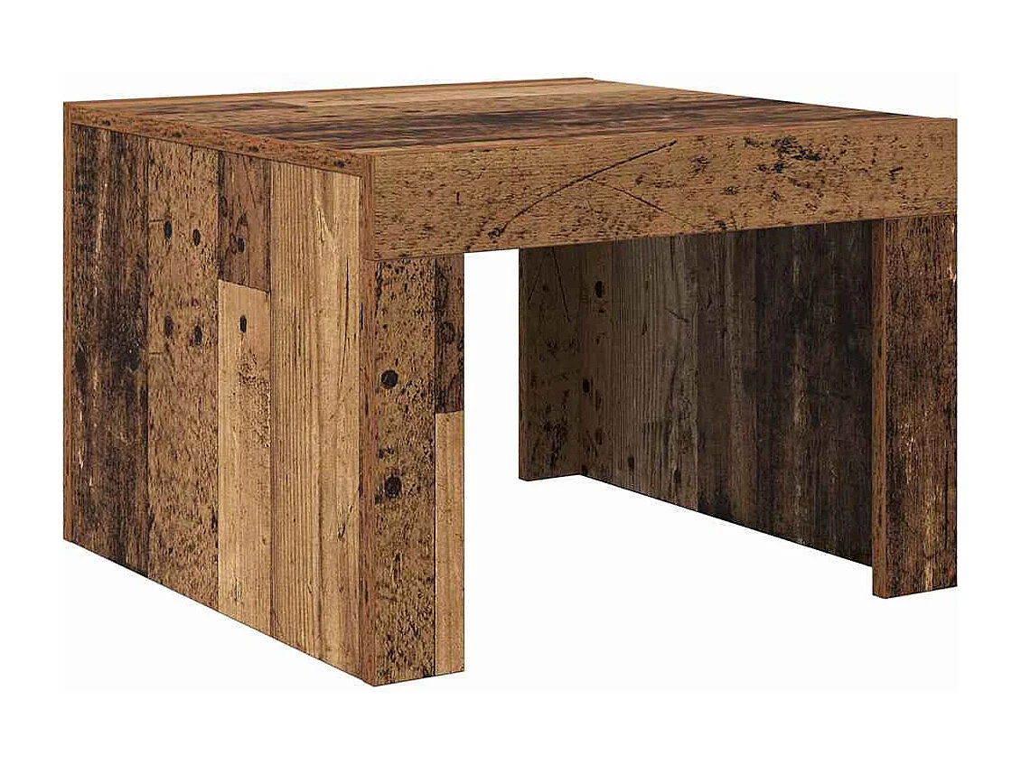 Couchtisch-Wohnzimmertisch-Beistelltische Altholz 50x50x35 cm Holzwerkstoff SHL43963
