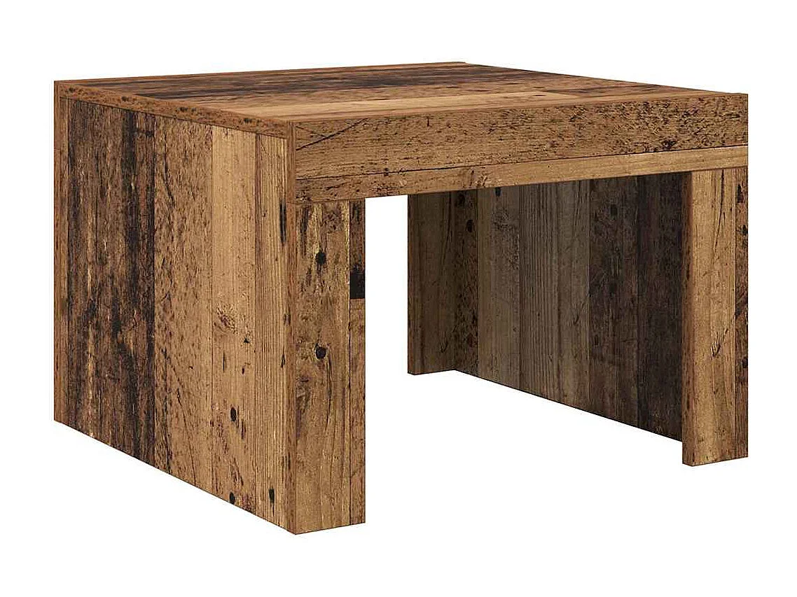 Couchtisch-Wohnzimmertisch-Beistelltische Altholz 50x50x35 cm Holzwerkstoff SHL43963