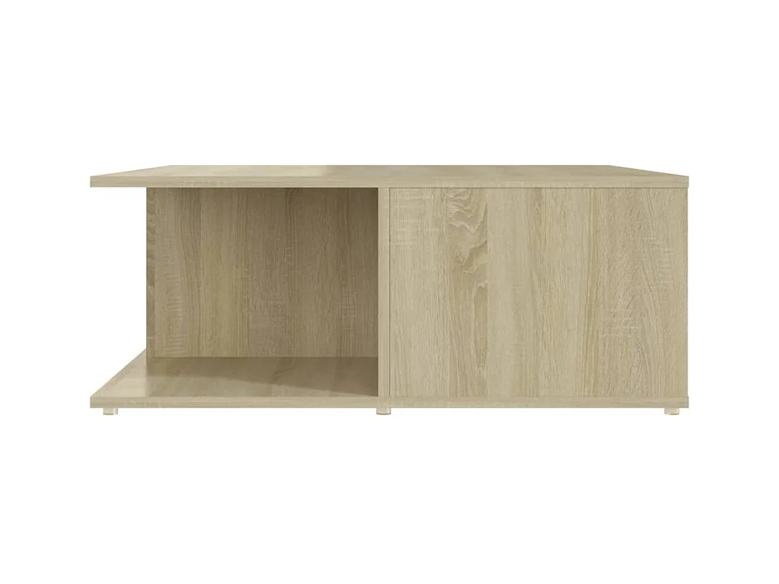 Mesa de centro | Mesa auxiliar con ruedas madera ingeniería roble 91x55x34 cm SHL2796