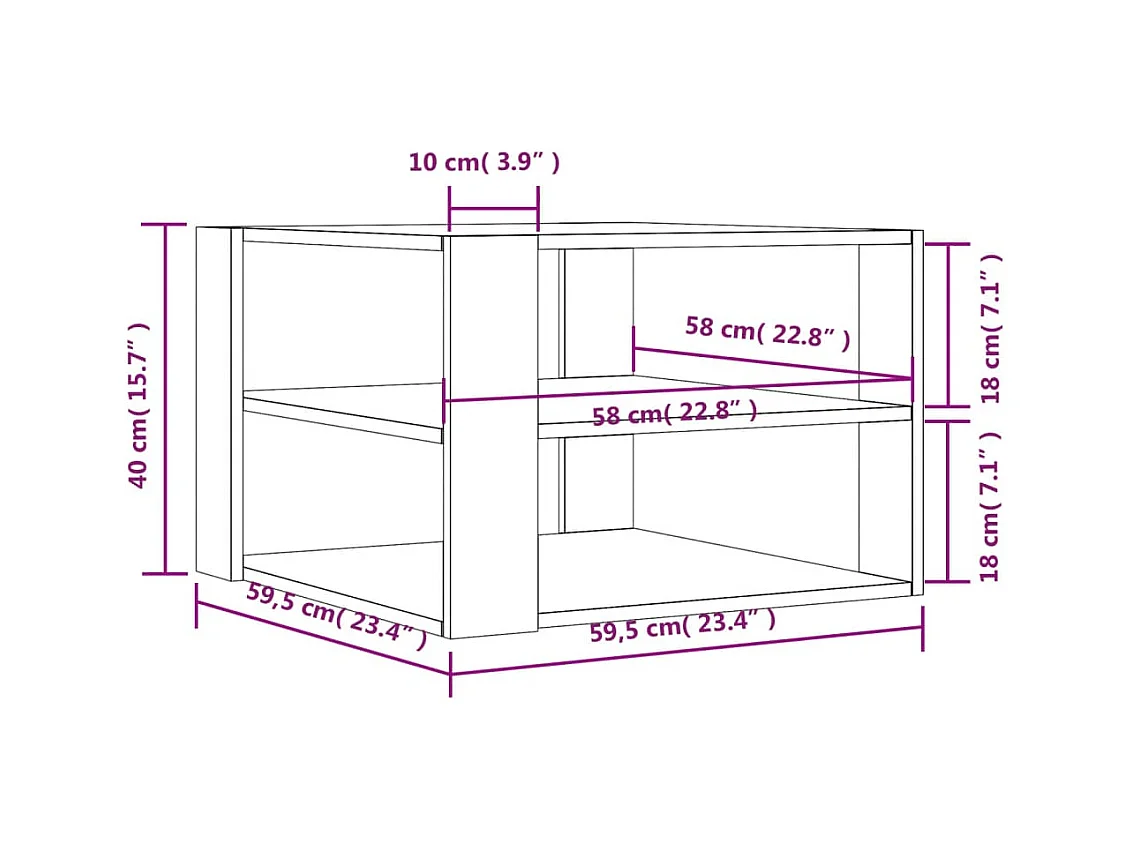 Mesa de centro-Mesa auxiliar acero inoxidable y madera reciclada plateada SHL2104