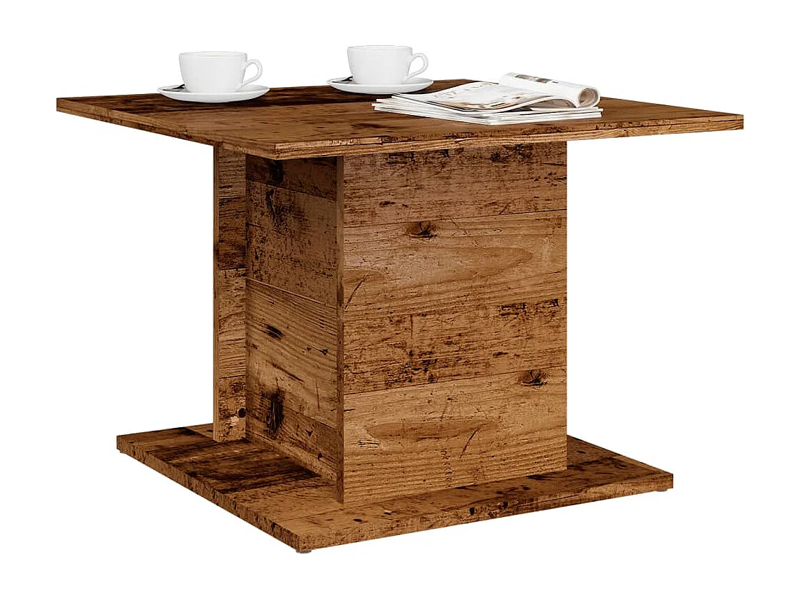 Mesa de centro-Mesa auxiliar redonda de madera maciza de mango 53x43 cm SHL1093