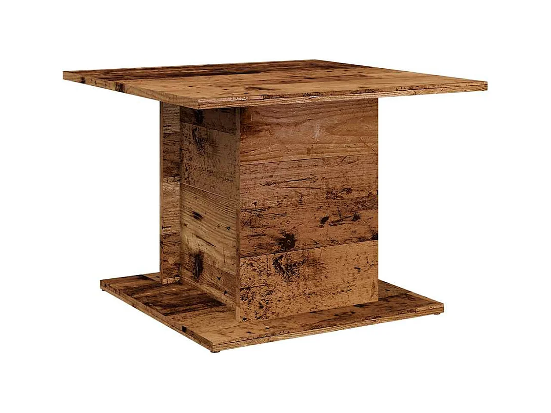 Table basse salon-Table d'appoint vieux bois 55,5x55,5x40 cm bois d'ingénierie SHL51791