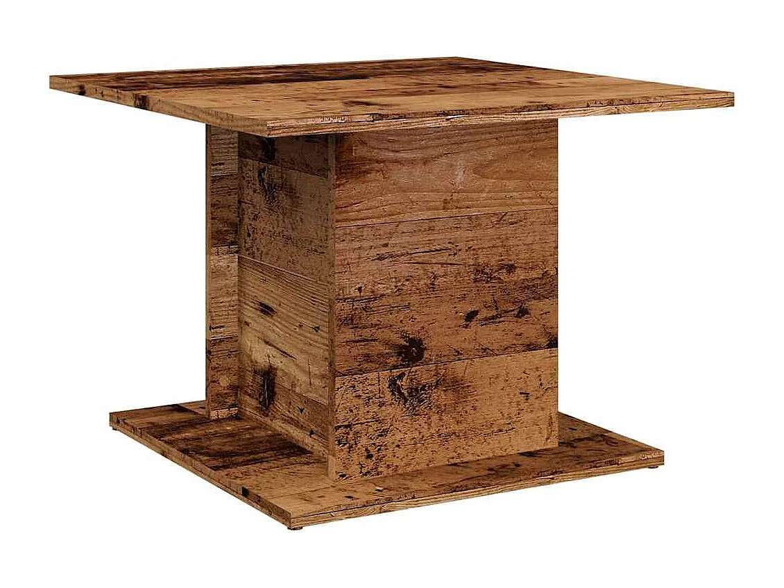 Couchtisch-Wohnzimmertisch-Beistelltische Altholz-Optik 55,5x55,5x40 cm Holzwerkstoff SHL80468