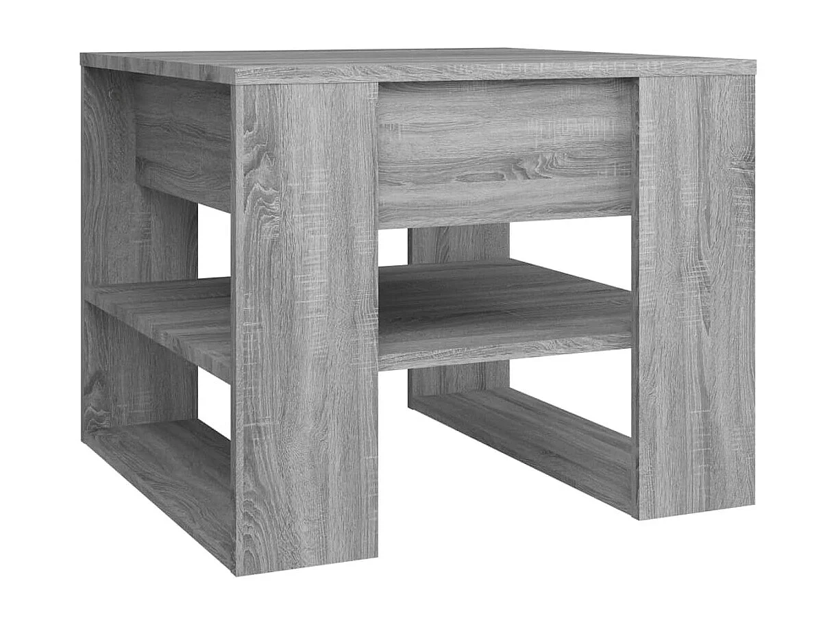 Couchtisch-Sofatisch-Beistelltische Grau Sonoma 55,5x55x45 cm Holzwerkstoff SHL421