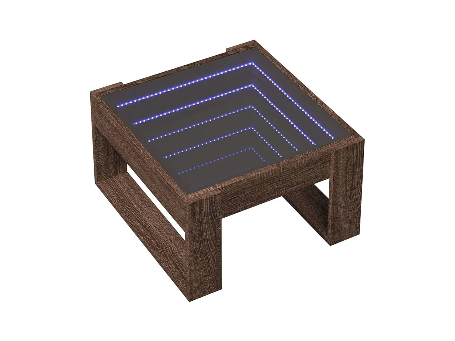 Mesa de centro-Mesa auxiliar madera de ingeniería gris hormigón 102x55x42 cm SHL2647