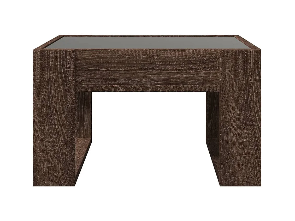 Mesa de centro-Mesa auxiliar madera de ingeniería gris hormigón 102x55x42 cm SHL2647