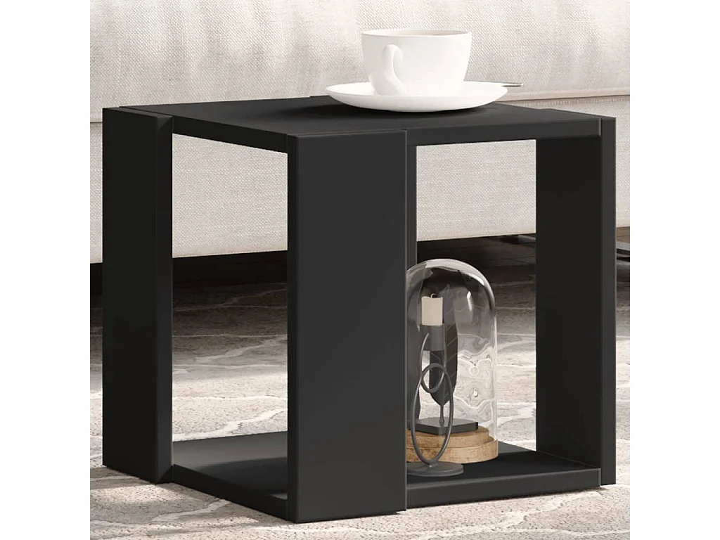 Mesa de centro-Mesa auxiliar madera maciza acacia 110x55x40 cm SHL3591