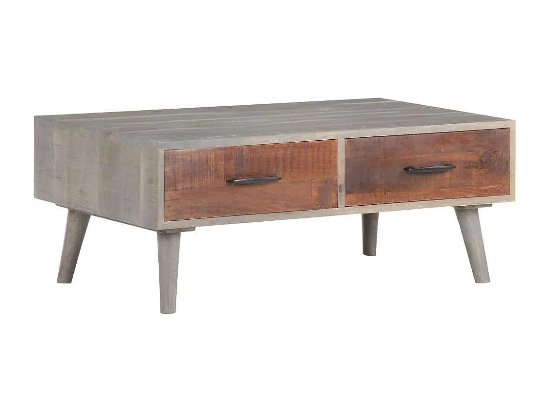 Mesa de centro | Mesa de café | Mesa auxiliar Roble negro 79x49x41 cm Madera contrachapada SHL1872