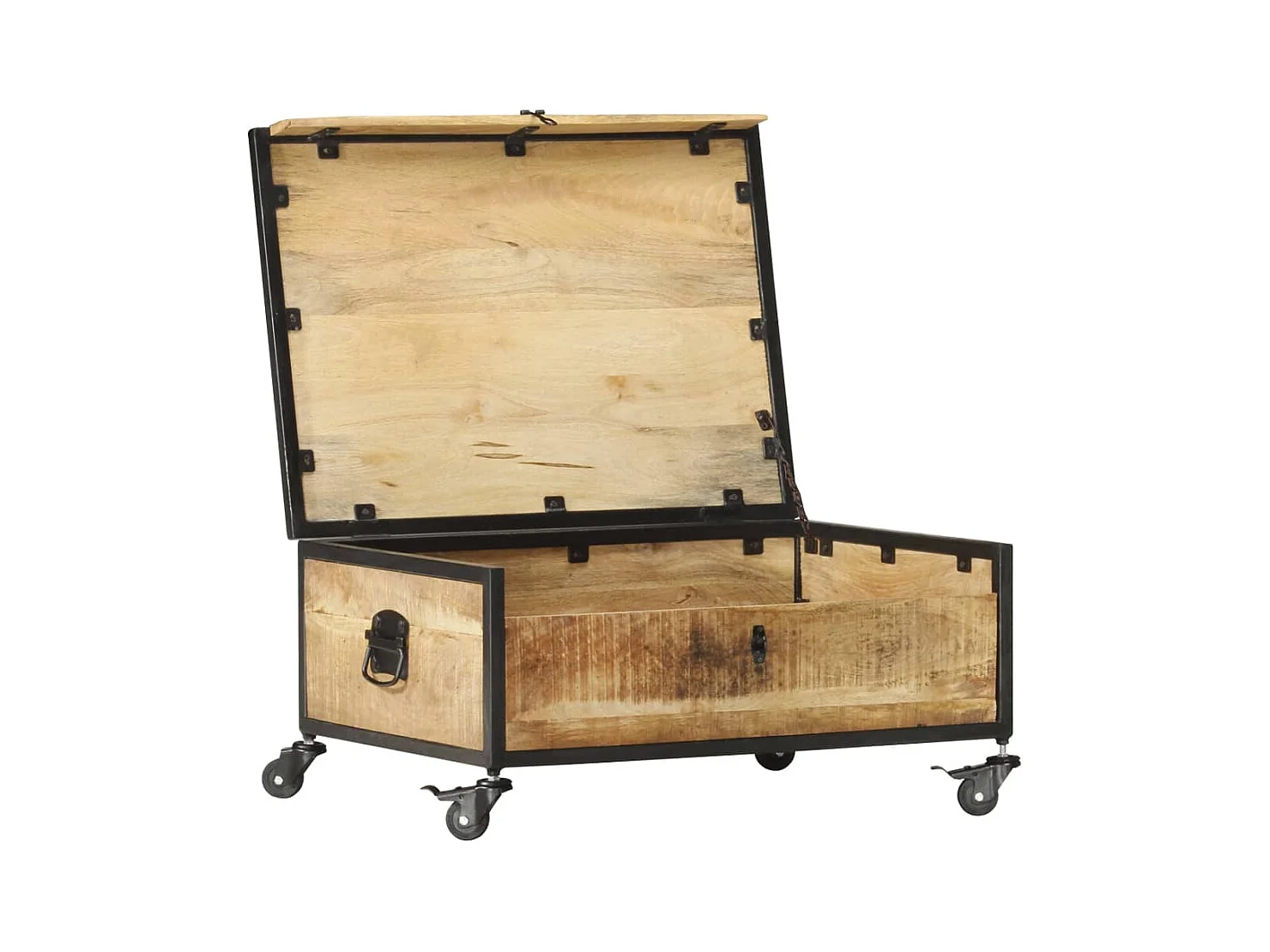 Mesa de centro | Mesa de café | Mesa auxiliar Roble ahumado 80x80x45 cm SHL4891