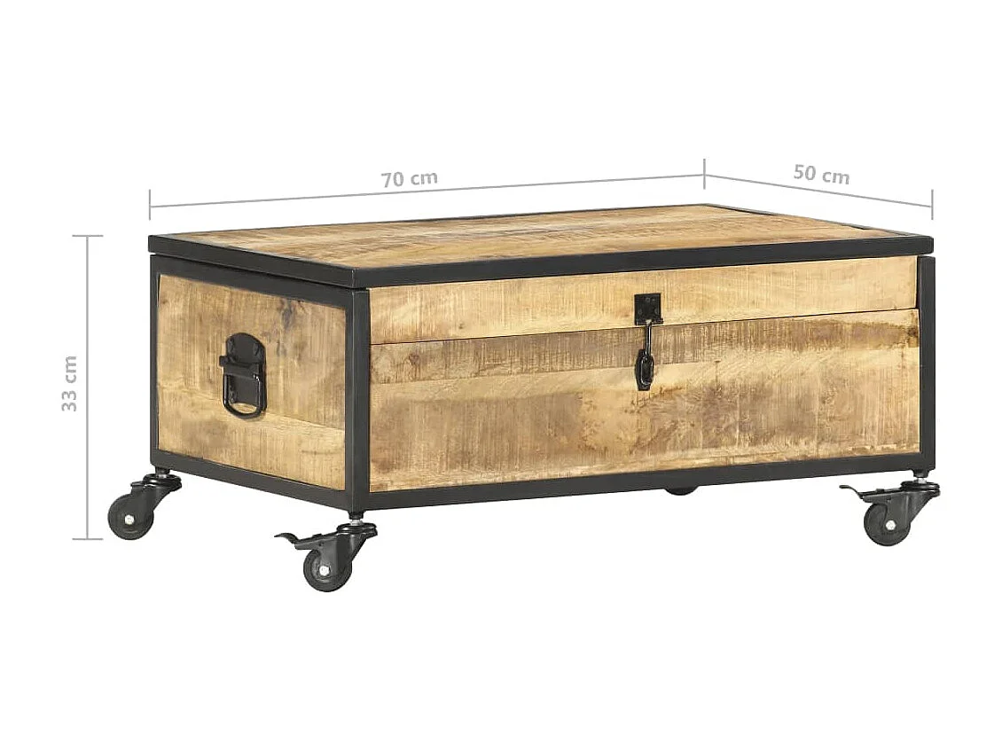 Mesa de centro | Mesa de café | Mesa auxiliar Roble ahumado 80x80x45 cm SHL4891