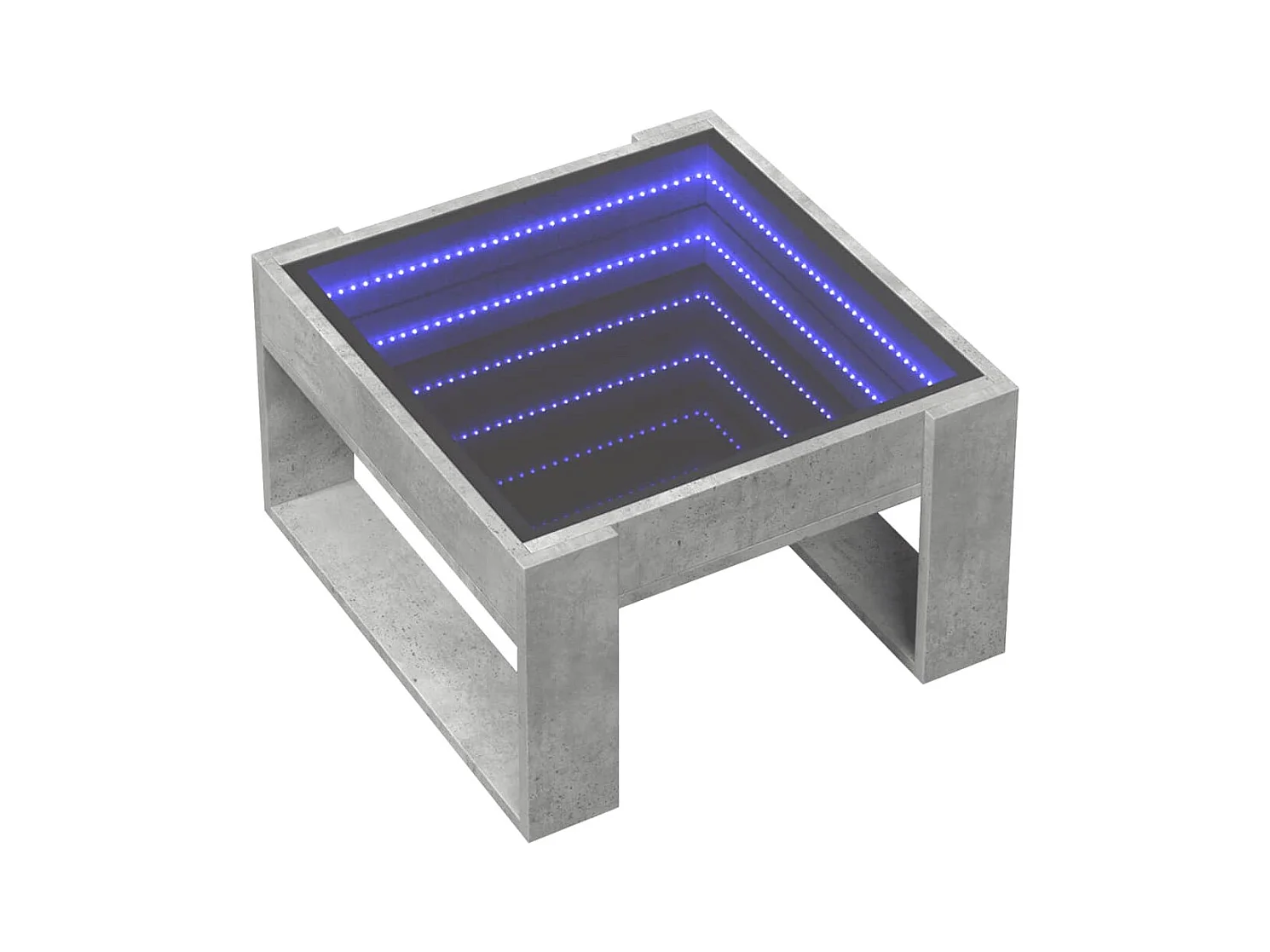 Mesa de centro-Mesa auxiliar madera de ingeniería blanco y Sonoma 51x50x45 cm SHL625136