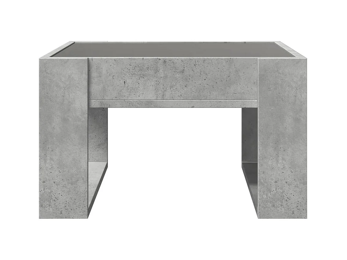 Mesa de centro-Mesa auxiliar madera de ingeniería blanco y Sonoma 51x50x45 cm SHL625136