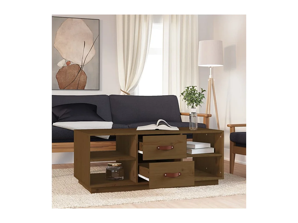 Mesa de centro | Mesa auxiliar madera contrachapada negro 90x50x40 cm SHL599734