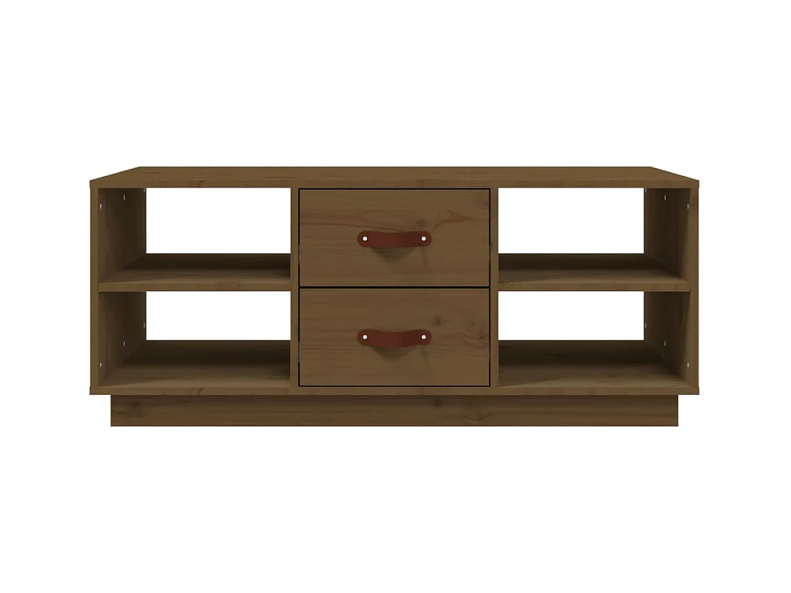 Mesa de centro | Mesa auxiliar madera contrachapada negro 90x50x40 cm SHL599734