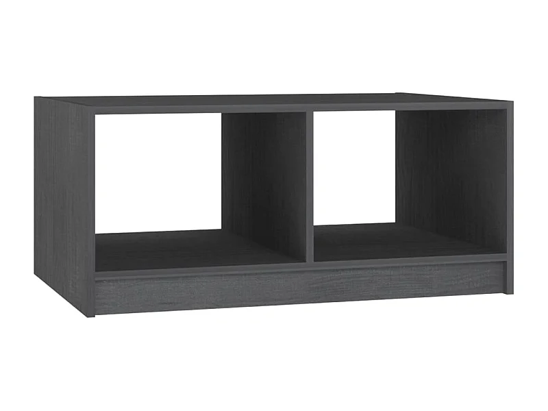 Couchtisch-Sofatisch-Beistelltische Grau 75x50x33,5 cm Massivholz Kiefer SHL37604