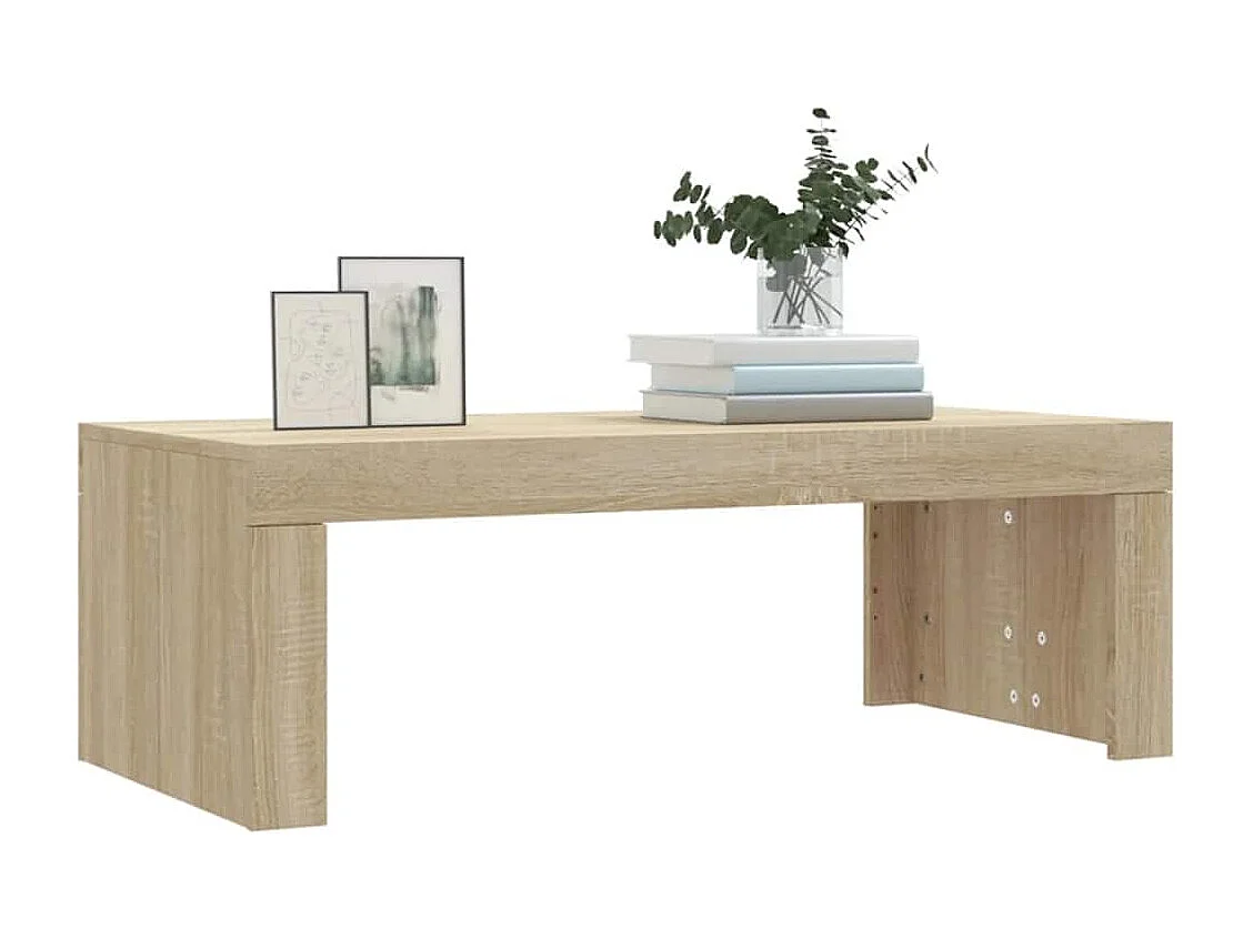Couchtisch-Wohnzimmertisch-Beistelltische Sonoma-Eiche 102x50x36 cm Holzwerkstoff SHL25632